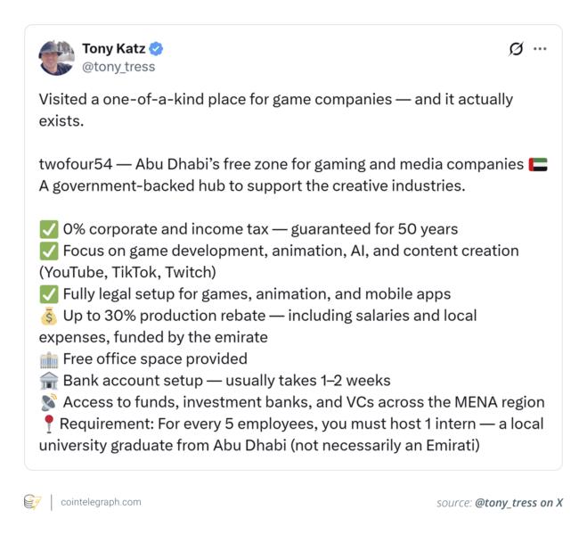 Tony Katz on Abu Dhabi's free zone advantages