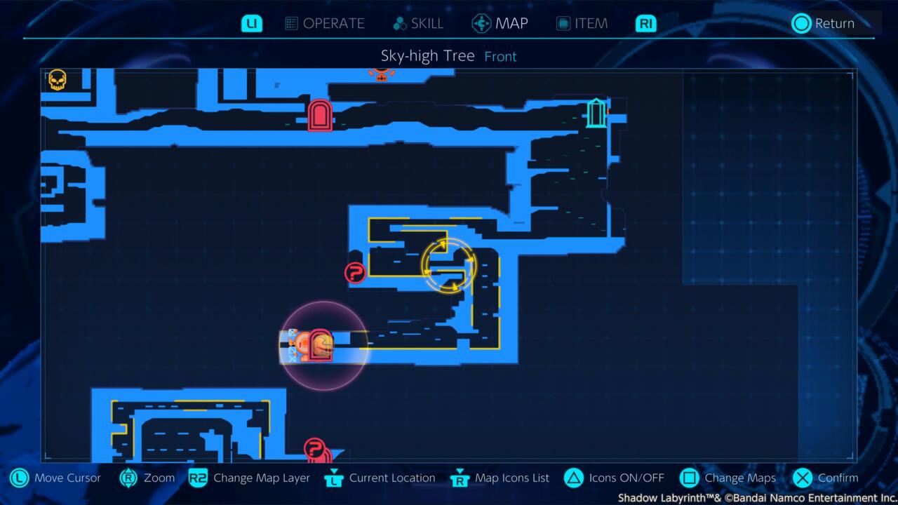When navigating, follow the D-Line's direction.
