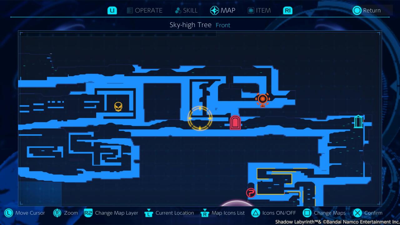 The initial route to the peak of the Sky-high Tree.
