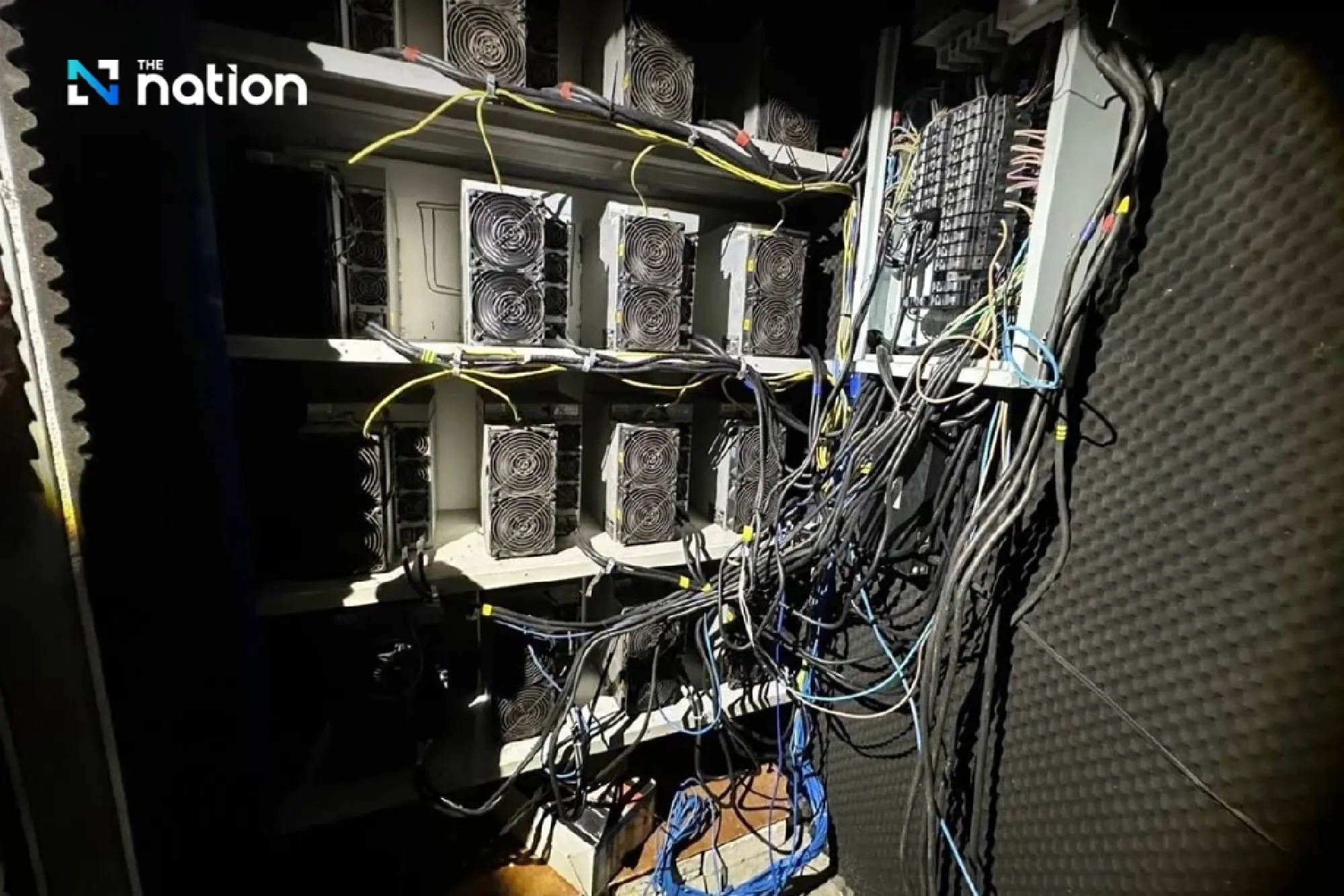 Illegal crypto mining machines seized from abandoned houses