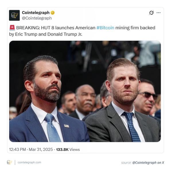 Hut 8 launches Bitcoin mining firm