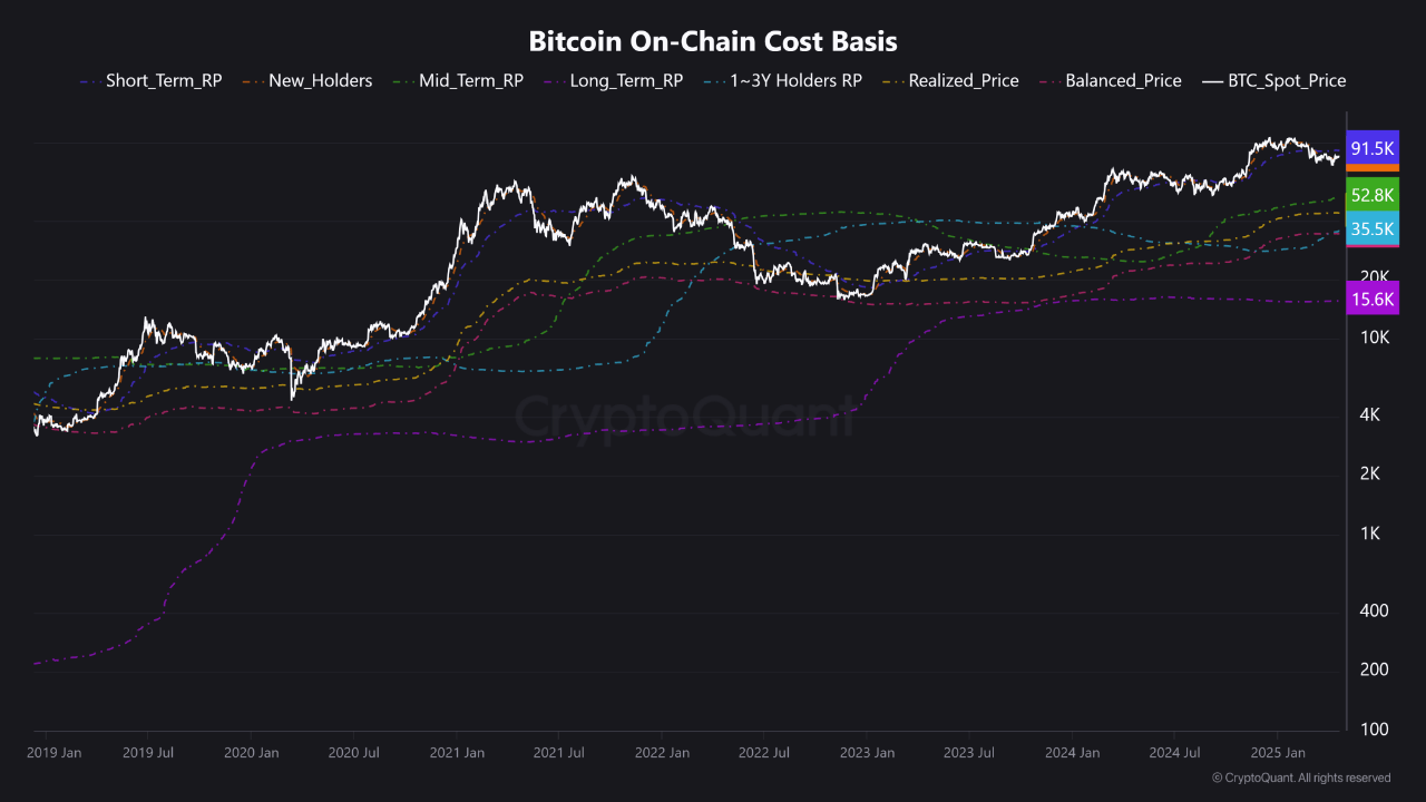 Bitcoin onchain cost basis.