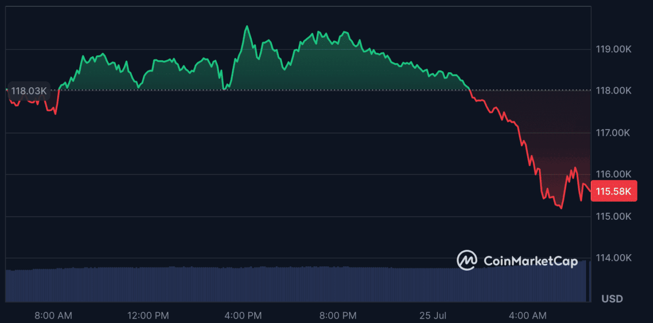 Bitcoin price chart