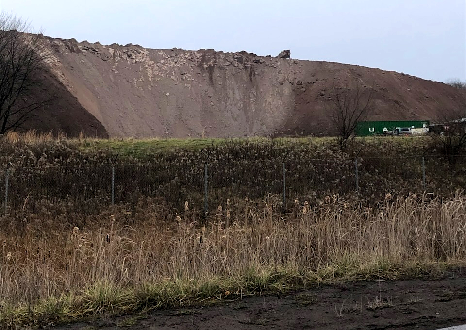 Coal ash pile at Scrubgrass. Coal ash pile at Scrubgrass.