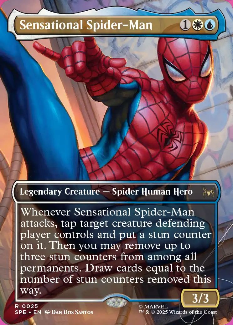 An image of the Magic: The Gathering card 'Sensational Spider-Man'