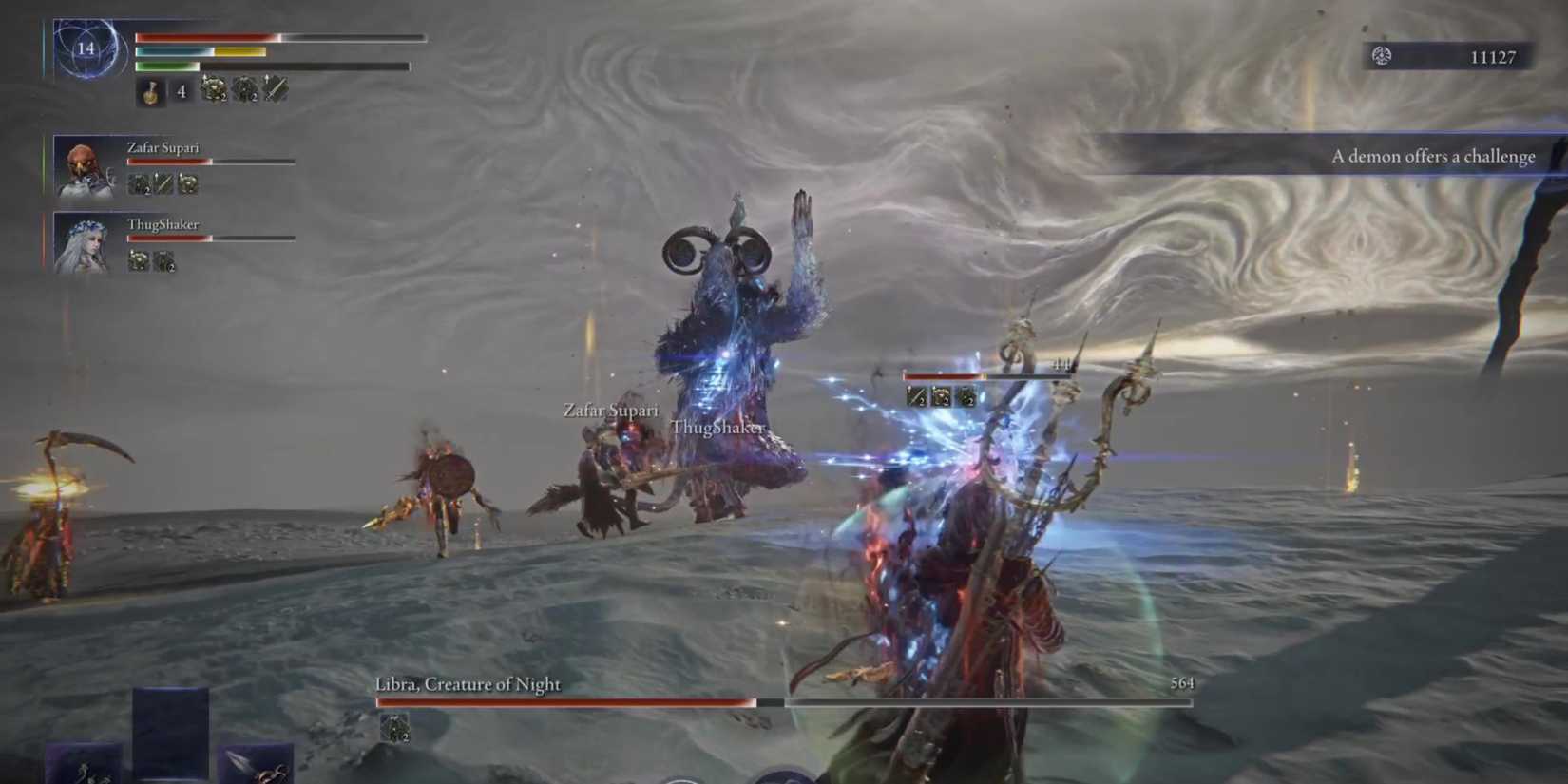 a demon offers a challenge debuff elden ring nightreign