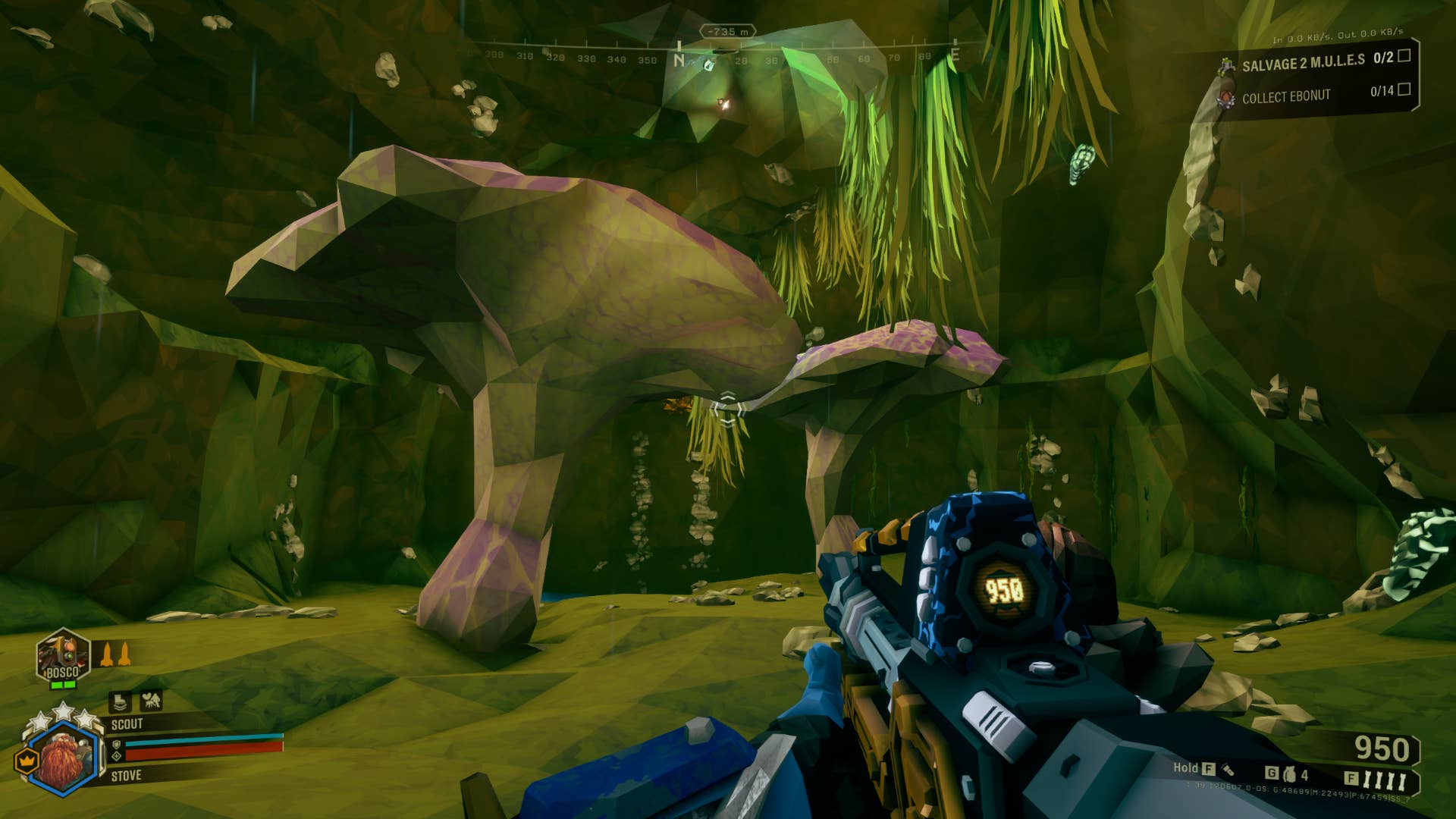An unusual mushroom in Deep Rock Galactic.