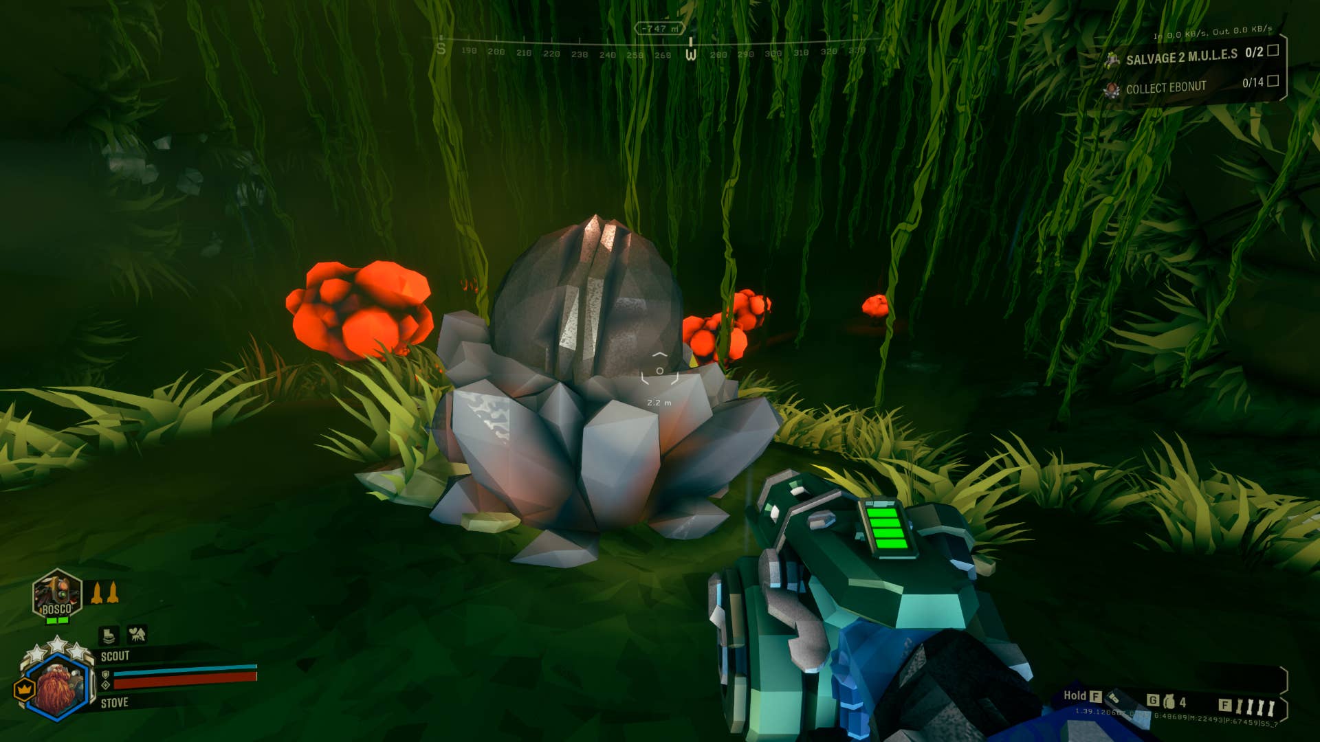 An Ebonut found in Deep Rock Galactic.