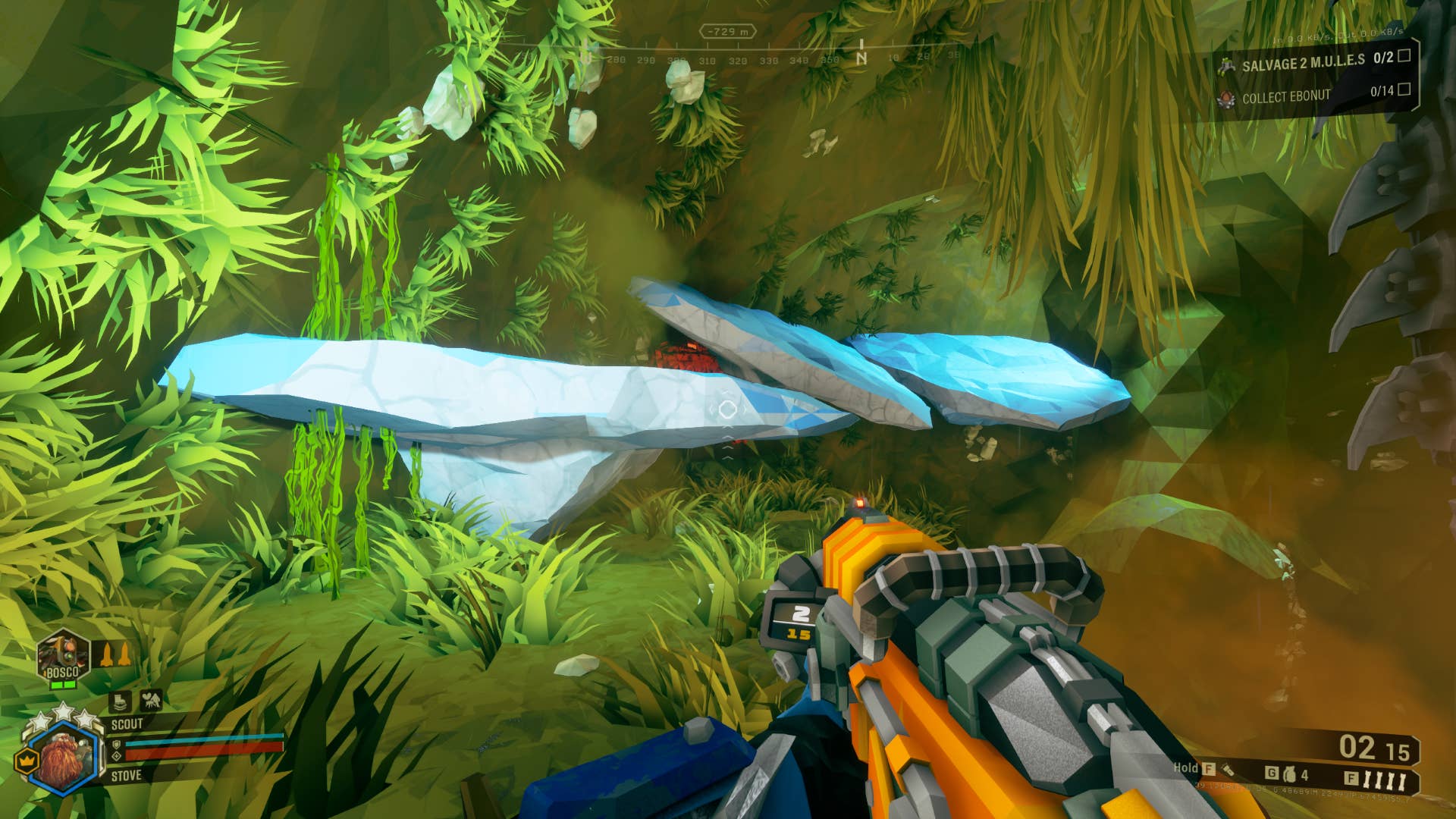 A generic alien mushroom within Deep Rock Galactic.