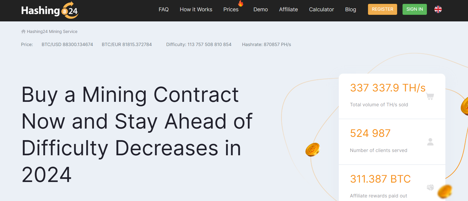 5. Hashing24 — Transparent Contracts Backed by Real Mining Farms