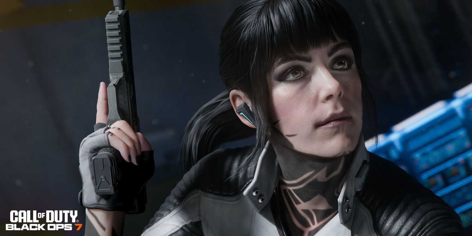 Call of Duty Black Ops 7 character with logo in corner