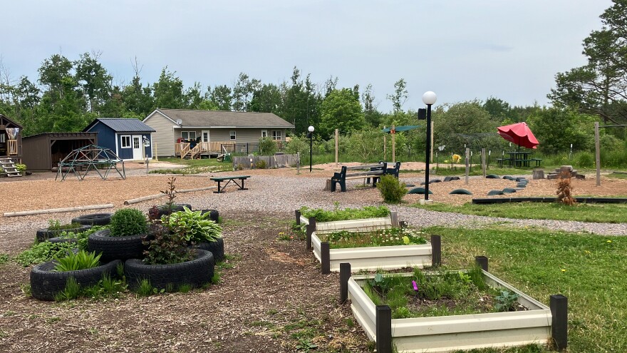 The outdoor classroom at the Lake Superior Academy in the eastern UP