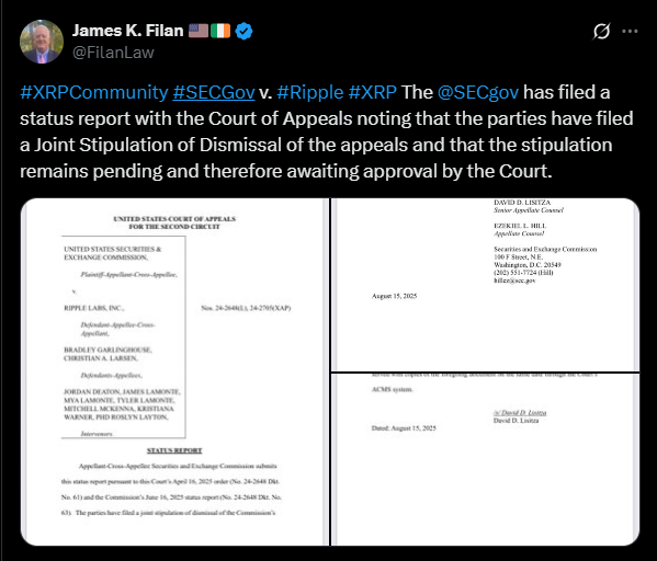 Filan's post over SEC status report