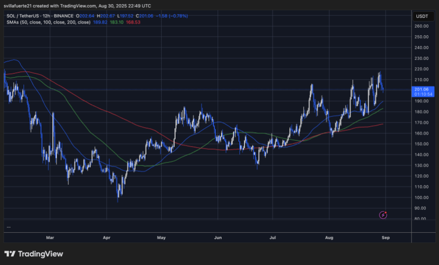 SOL consolidates around critical levels | Source: SOLUSDTchart on TradingView