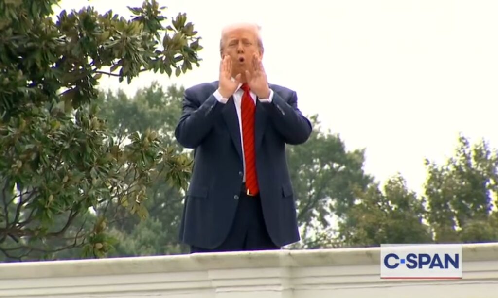 Trump Rooftop Ramble: Social Media Explodes