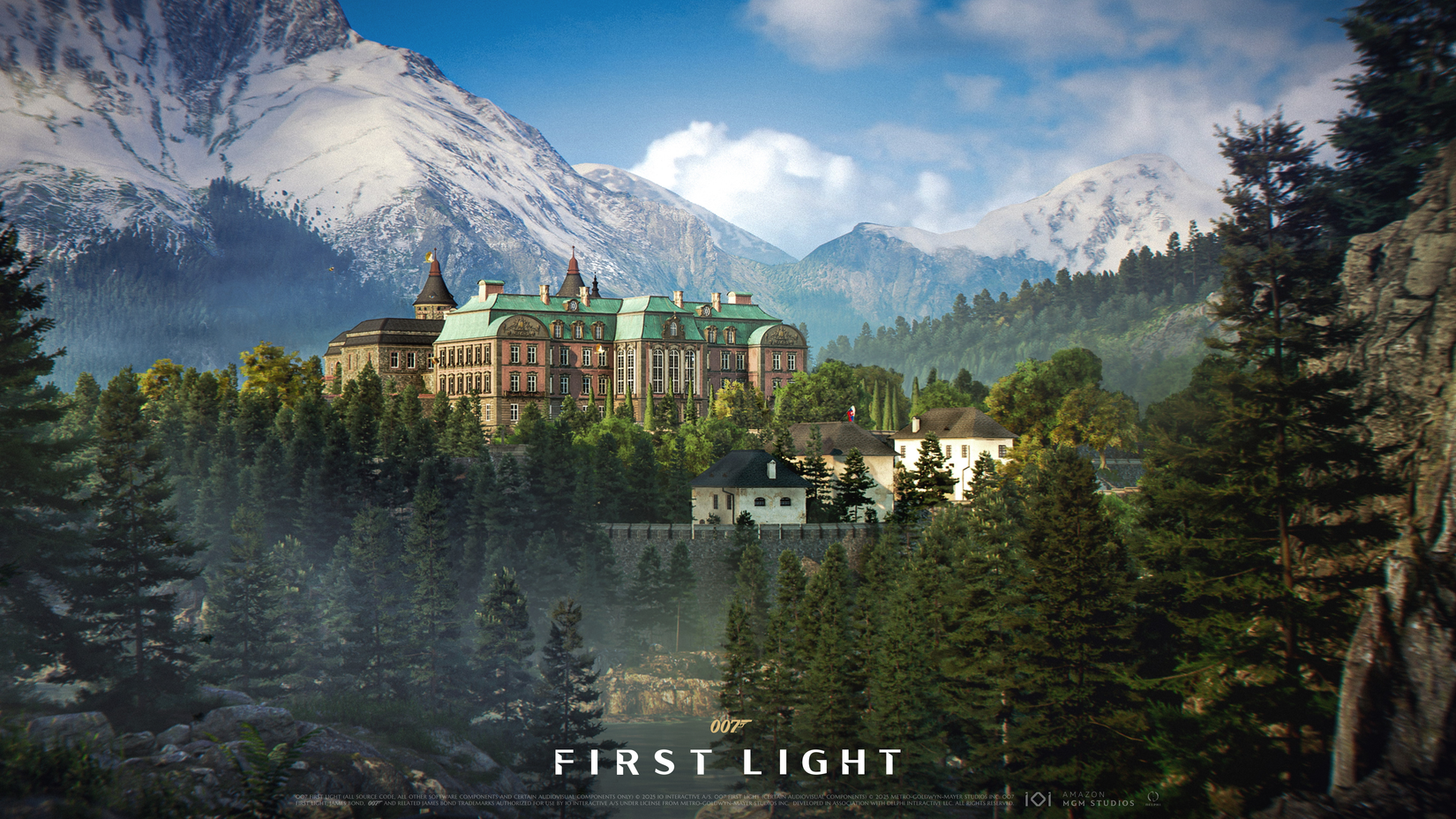 A castle looms in key art for Bond First Light