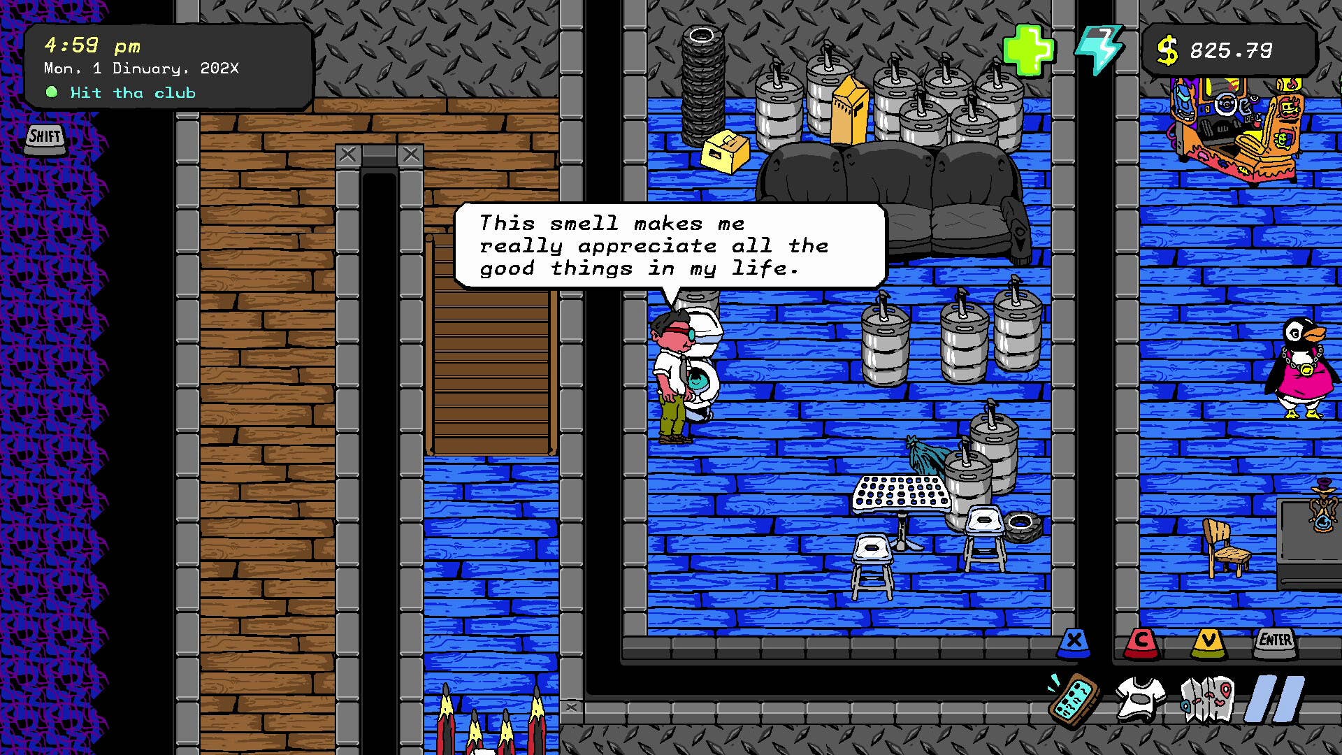 Inside a club in Dryft City Kyngs.