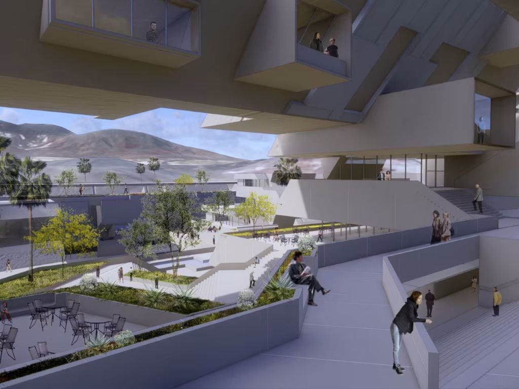 Blockchain LLC’s vision for an office park in the Nevada desert.