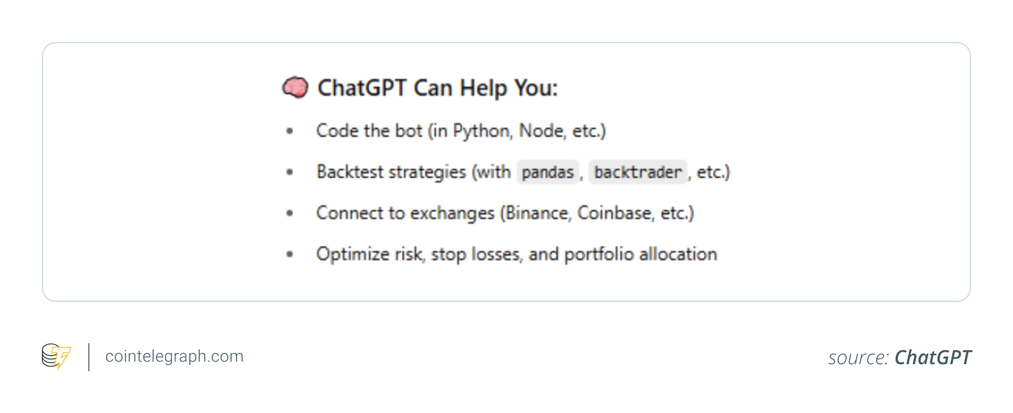 How ChatGPT-powered crypto trading can help How ChatGPT-powered crypto trading can help