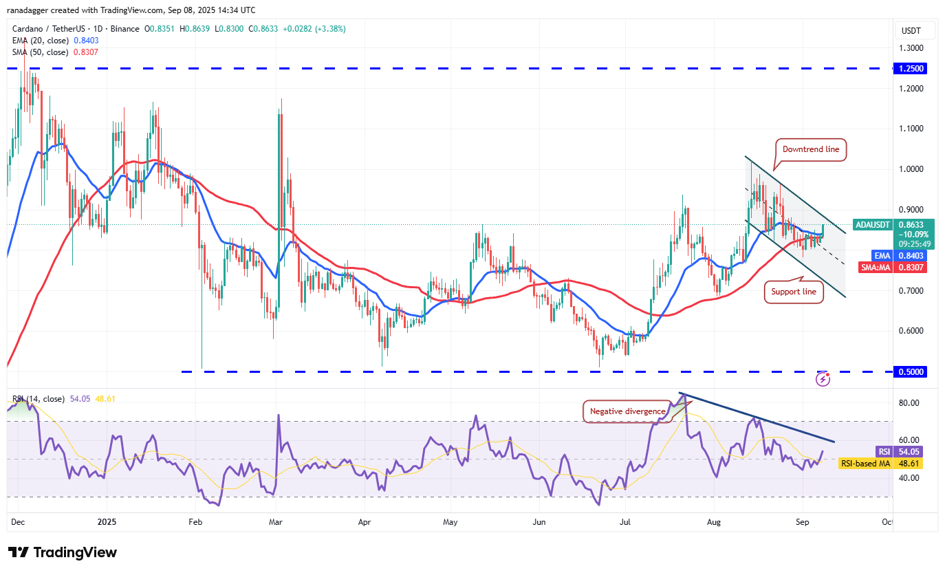 ADA/USDT Chart: Cardano Price Prediction and Analysis