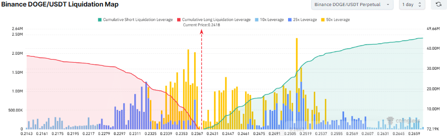 Dogecoin Liquidation Levels
