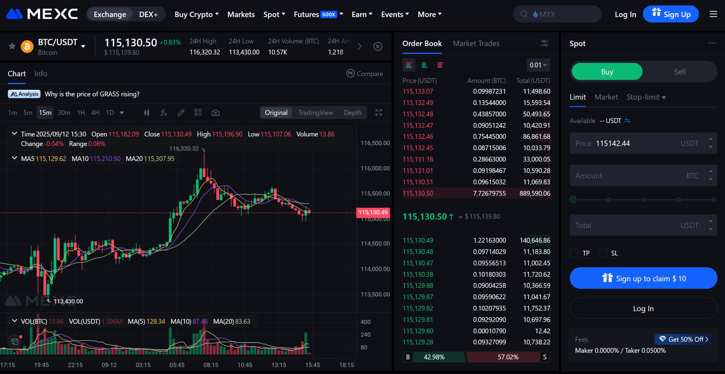 Trading Features of MEXC Exchange