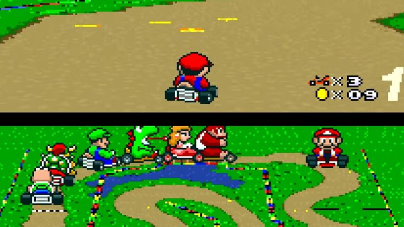 Super Mario Kart gameplay