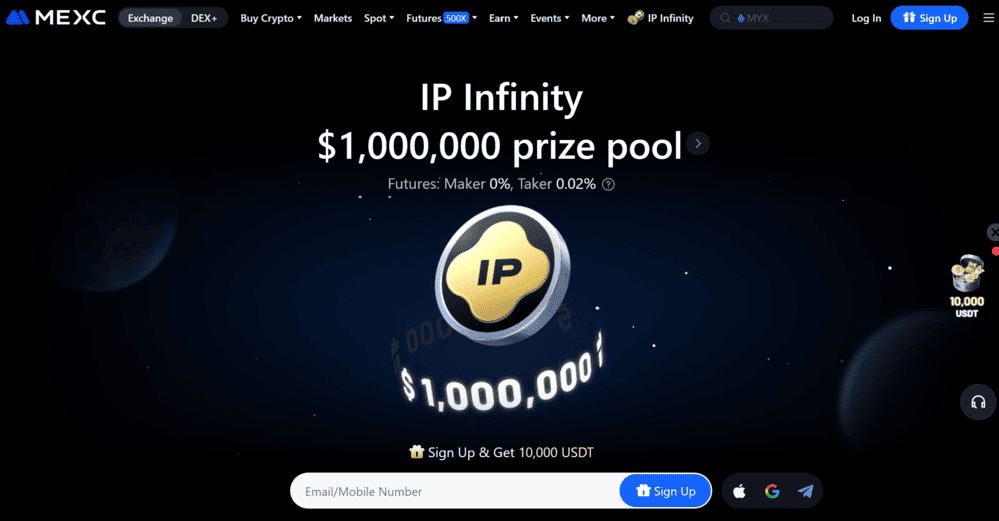 MEXC Futures Trading Homepage