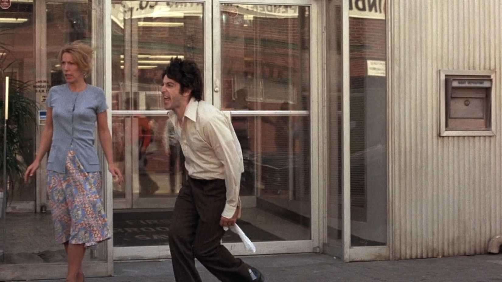 Al Pacino yells "ATTICA!" referencing a recent prison riot in a scene from Dog Day Afternoon