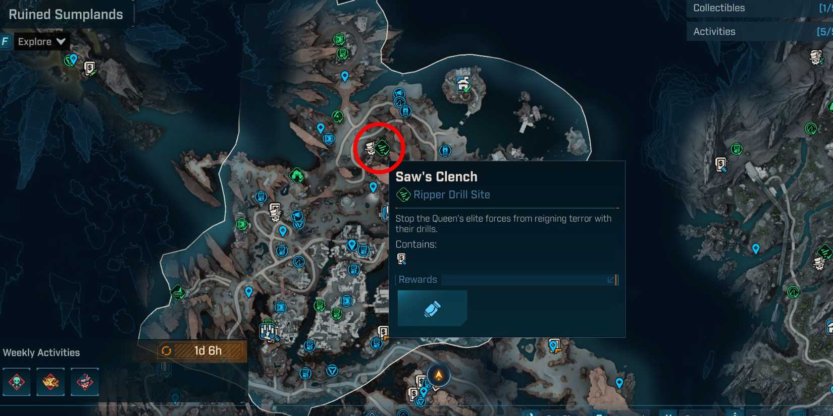 Borderlands 4 Ripper Drill Sites Saws Clench Map