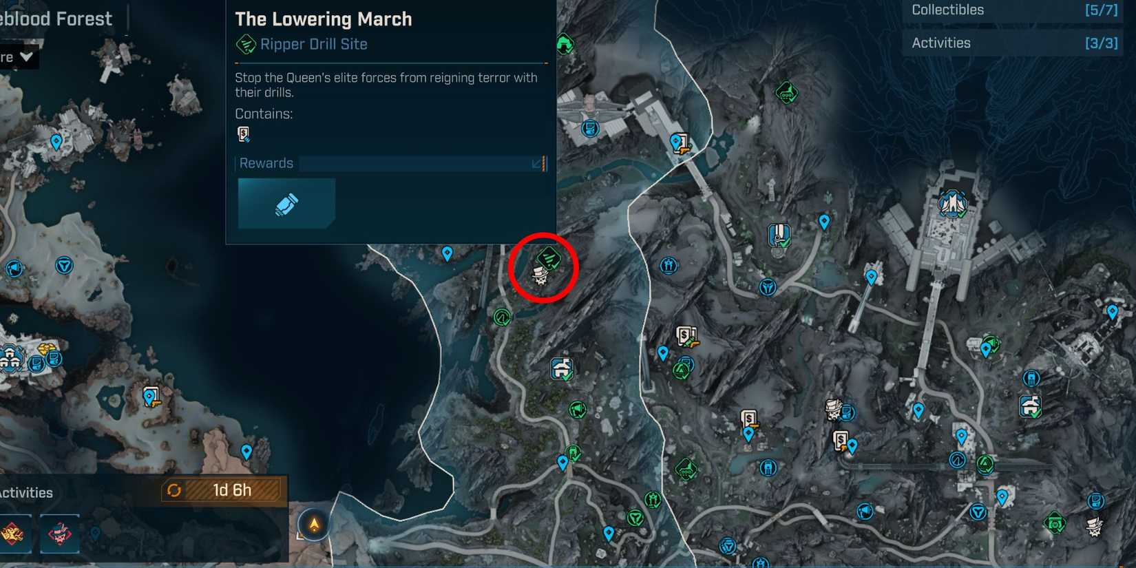 Borderlands 4 Ripper Drill Sites The Lowering March Map