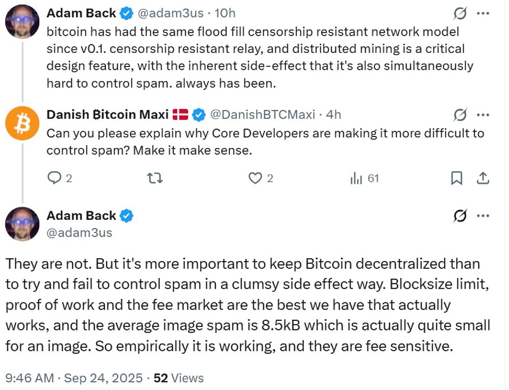 Adam Back on Decentralization Adam Back on Bitcoin Decentralization and Spam Control