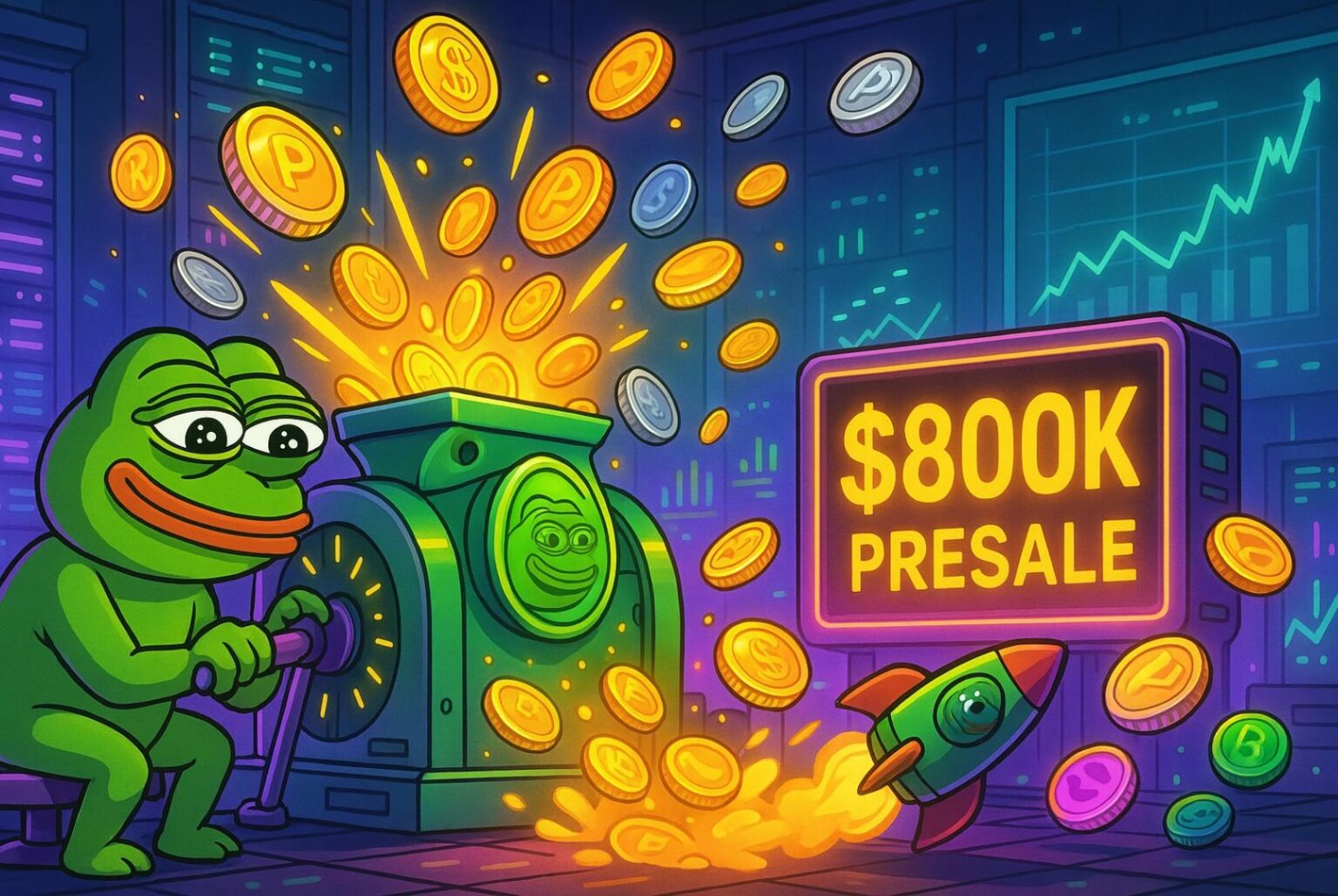 PepeNode Blasts Off: $800K Presale Ignites Memecoin Mining Frenzy