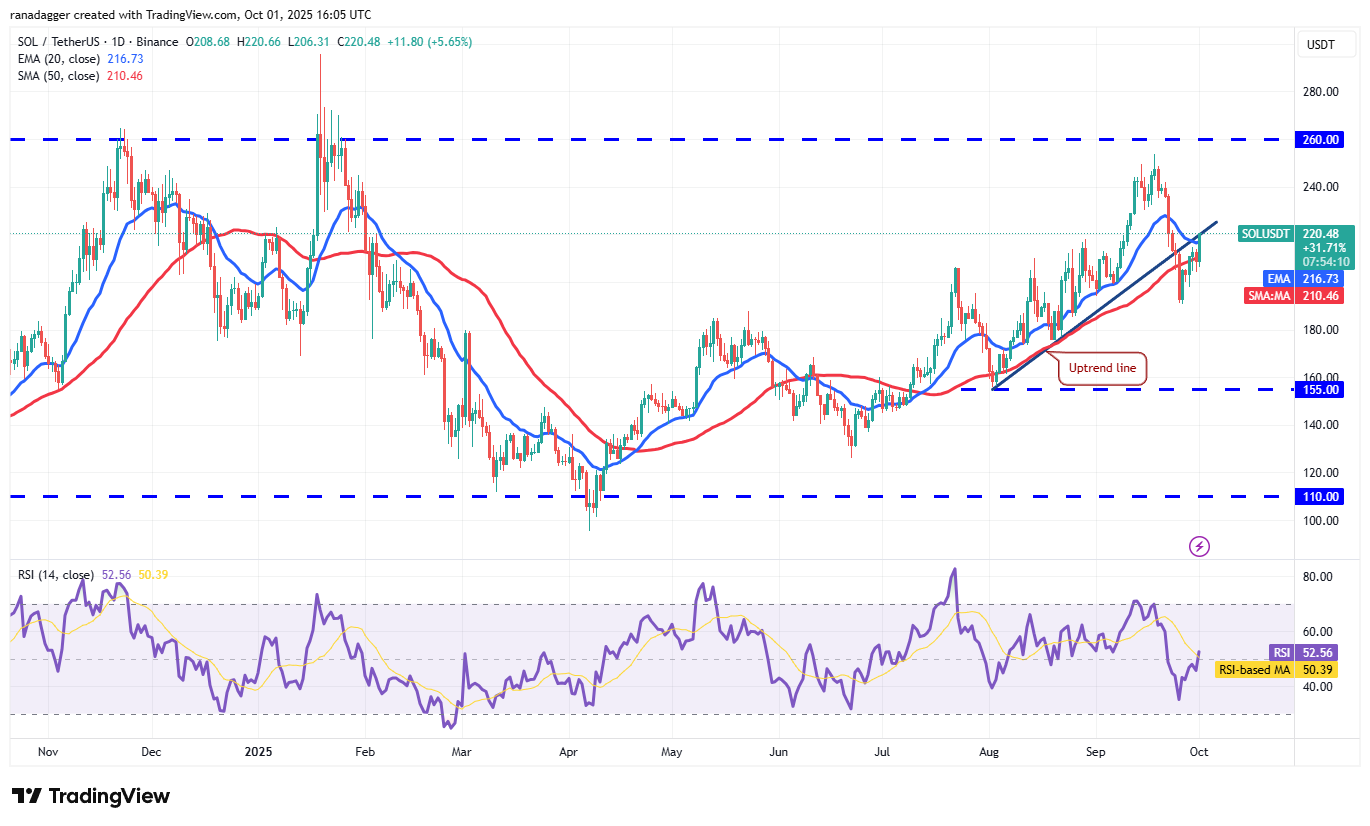 SOL/USDT Price Chart
