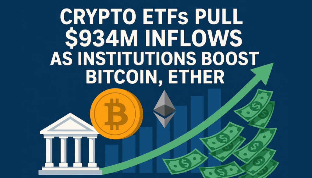 Institutional Crypto Surge: ETFs See Near Billion Dollar Inflow