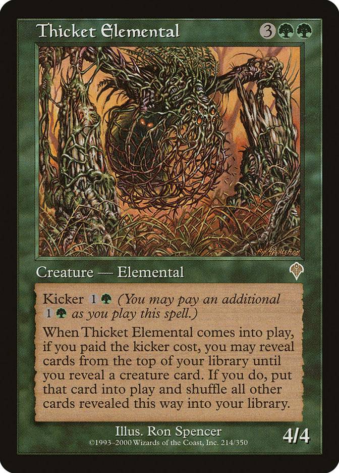 magic card -thicket-elemental