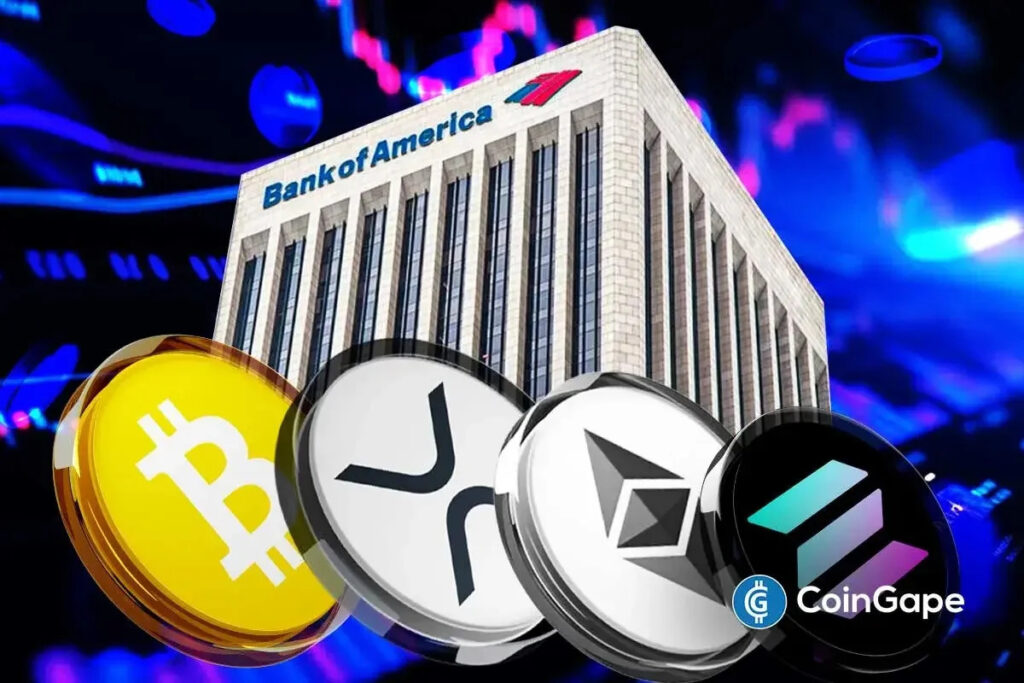 Bank of America Unveils $53M Crypto ETF Treasure: Bitcoin, XRP, Ethereum & Solana