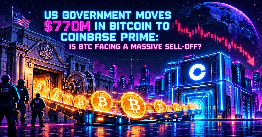 US Government Transfers $770M in Bitcoin to Coinbase Prime: Is a Massive Sell-Off Coming for BTC?